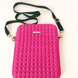 Rebecca Minkoff Pink Black Fabric Shoulder Bag